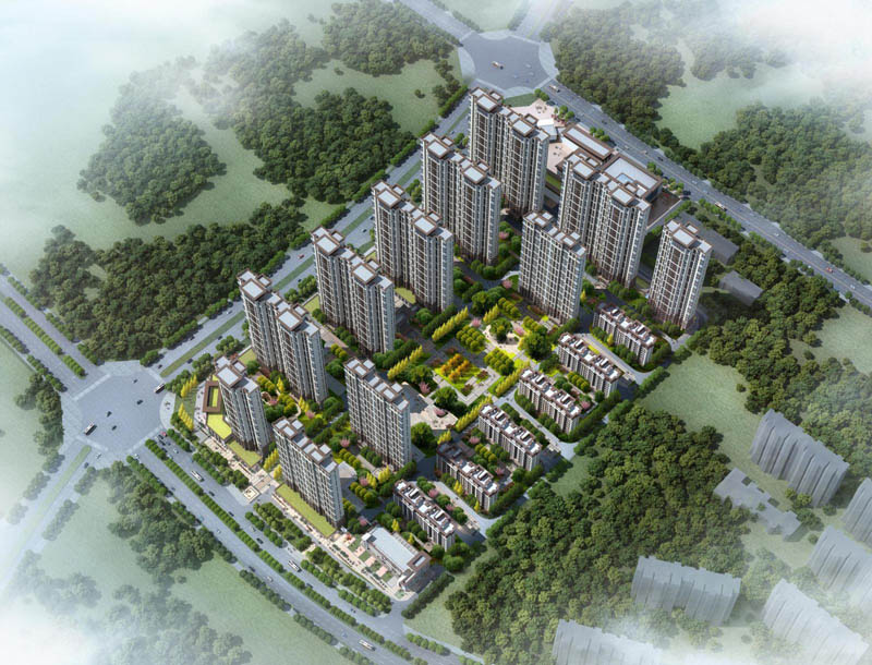 郴州-苏仙区润和中央公园项目位于郴州市苏仙区观山路与福源路交汇处
