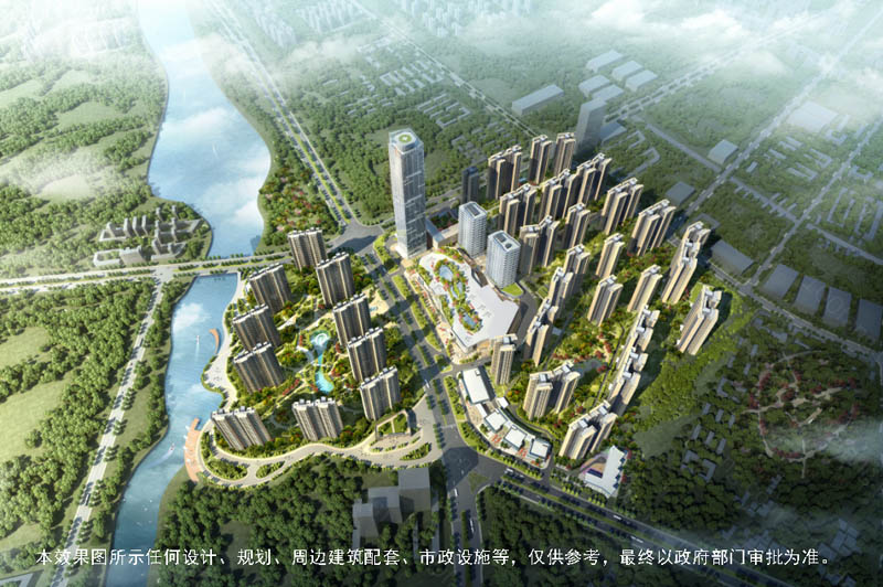 郴州-苏仙区宁邦广场项目位于郴州市高新区青年大道和凤凰路交汇处