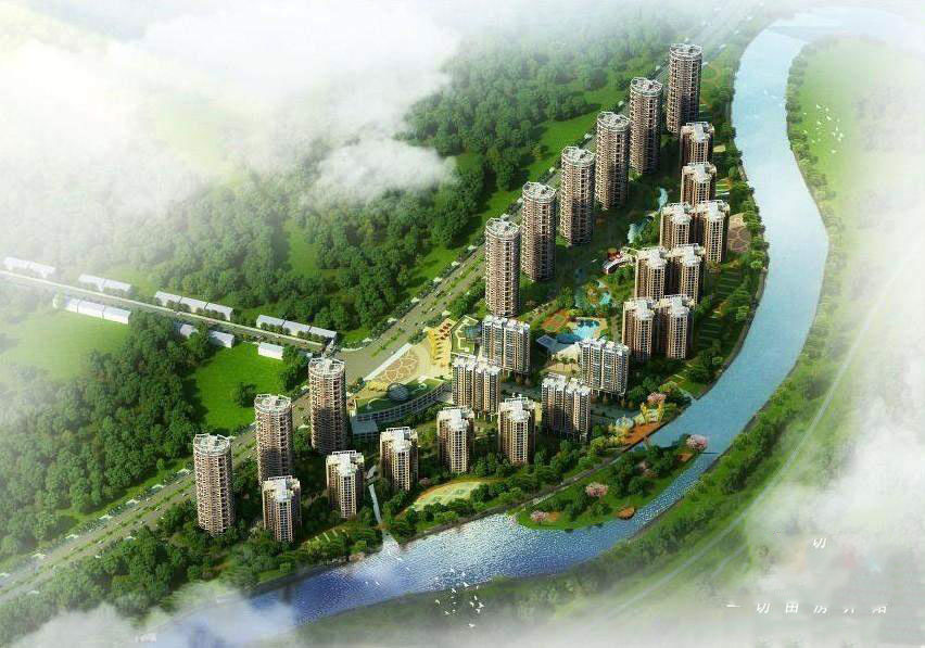 郴州-北湖区中耀滨河湾项目位于郴州市下湄桥龙女片区南岭大道与龙女路交汇处