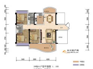 郴州-永兴县滨江新天地为您提供2栋A1户鉴赏