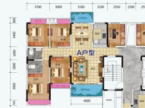 郴州-临武县龙山书居为您提供1栋A户型鉴赏