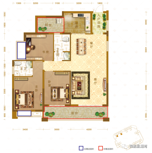 郴州苏仙区时代天骄为您提供B户型图片详情鉴赏