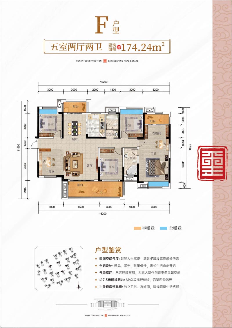 郴州苏仙区润和中央公园为您提供F户型图片详情鉴赏