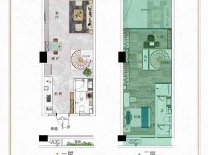 郴州-苏仙区兴康城东央商业广场为您提供一居室户型鉴赏