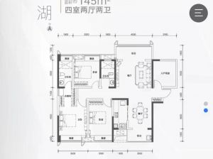 郴州-北湖区建投北湖名著为您提供鉴湖户型鉴赏