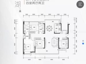 郴州-北湖区建投北湖名著为您提供藏湖户型鉴赏