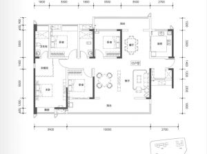 郴州-北湖区建投北湖名著为您提供揽湖户型鉴赏