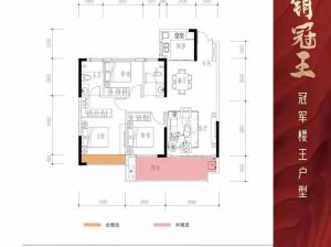 郴州-北湖区众联北城天悦为您提供8-9栋B户型鉴赏