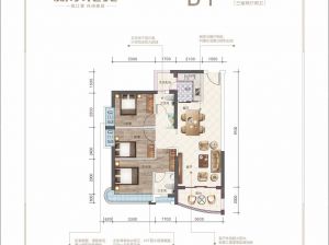 郴州-北湖区中耀滨河湾为您提供B1户型鉴赏