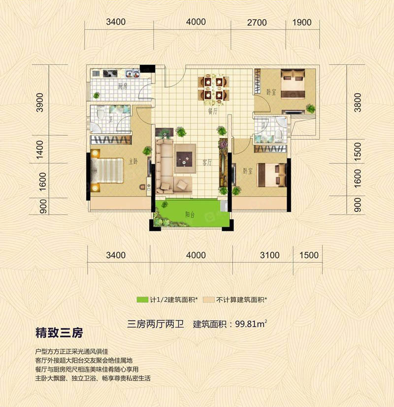 郴州苏仙区翰林学府为您提供该项目1栋C1户型图片鉴赏