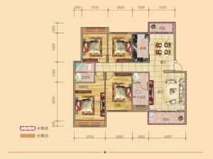 郴州-桂阳县金桂世纪城为您提供E1户型鉴赏