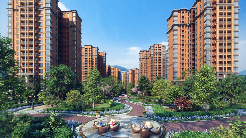 公园华府项目位于郴州市国庆南路和青年大道的交汇处