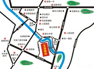 郴州-宜章县玉溪明珠为您提供该项目区位图欣赏